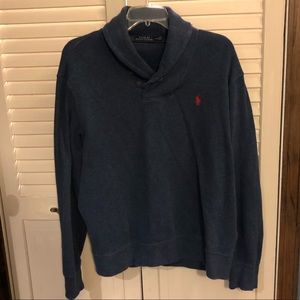 Polo Sweater with Two Button Collar